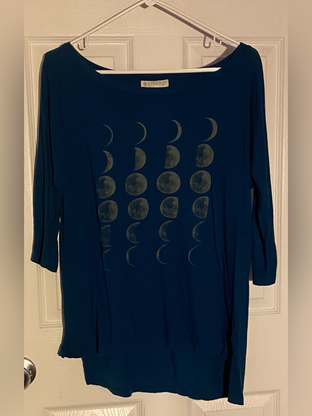 Synergy Organic Clothing Moon Phases Shirt Size Small